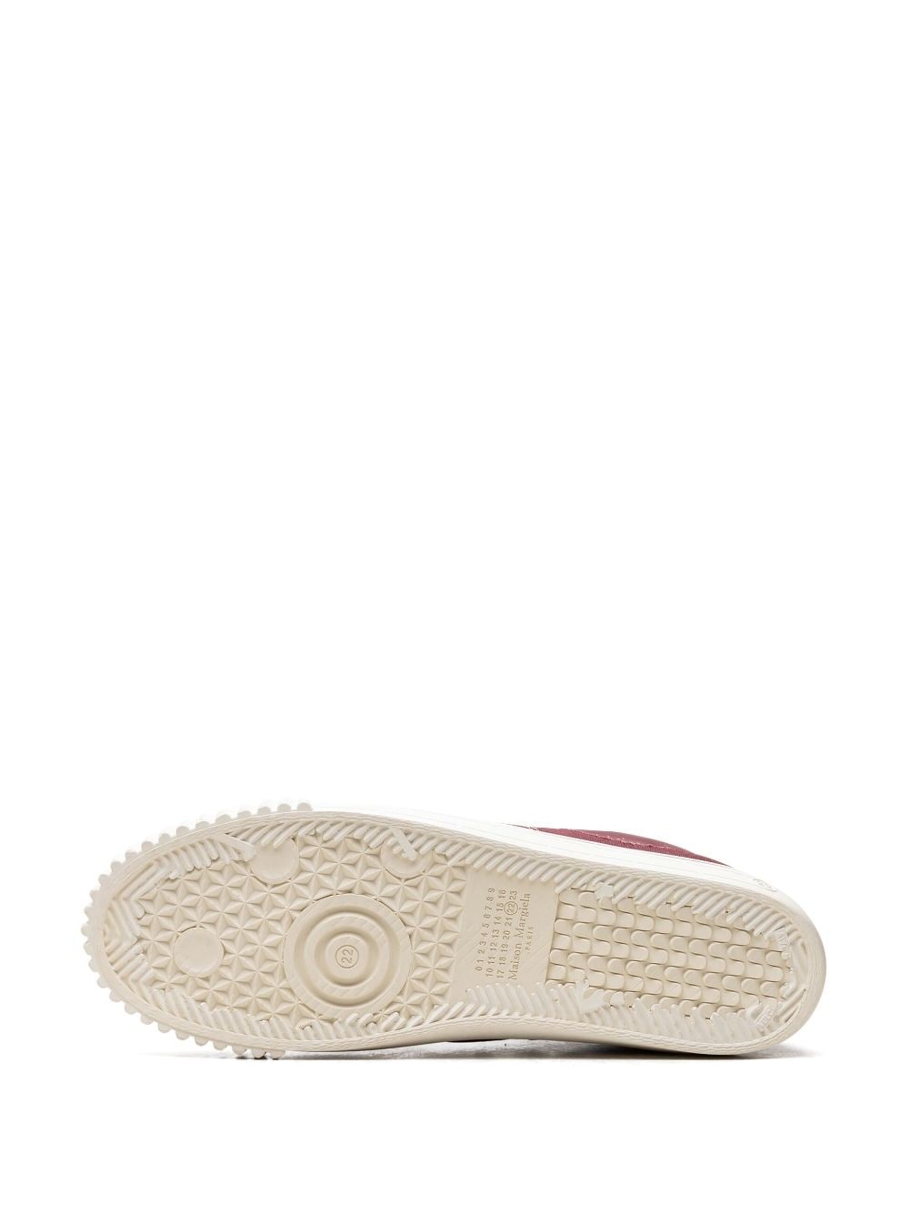 low-top "Burgandy" sneakers - 4