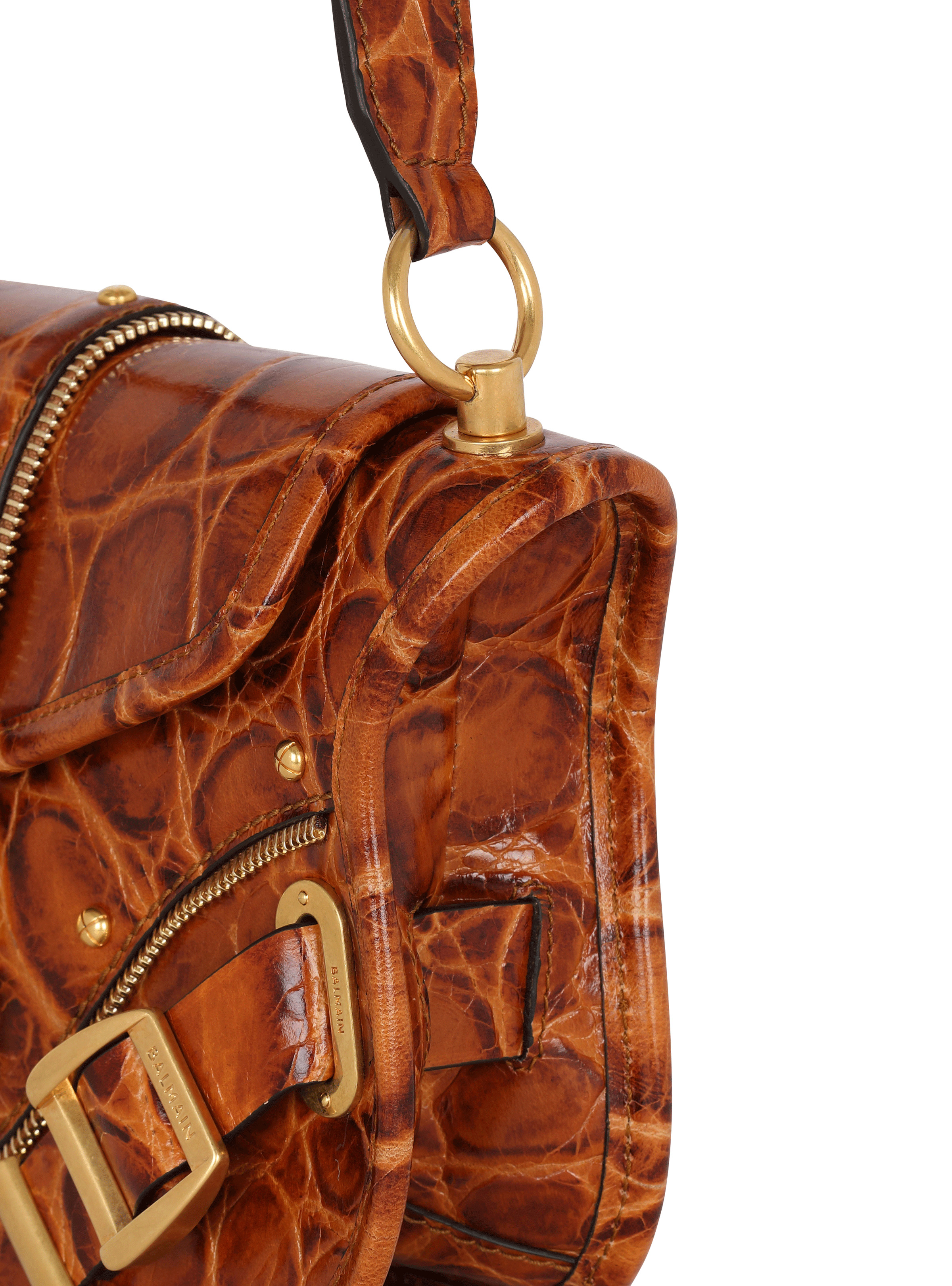 Blaze bag in crocodile-print leather - 6