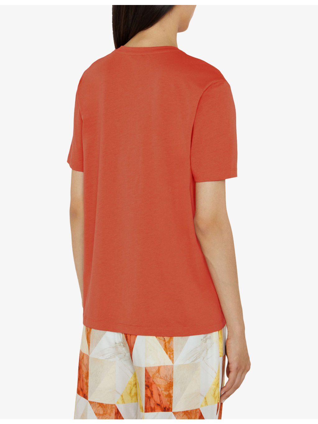 Short-Sleeved Cotton and Silk T-Shirt - 4