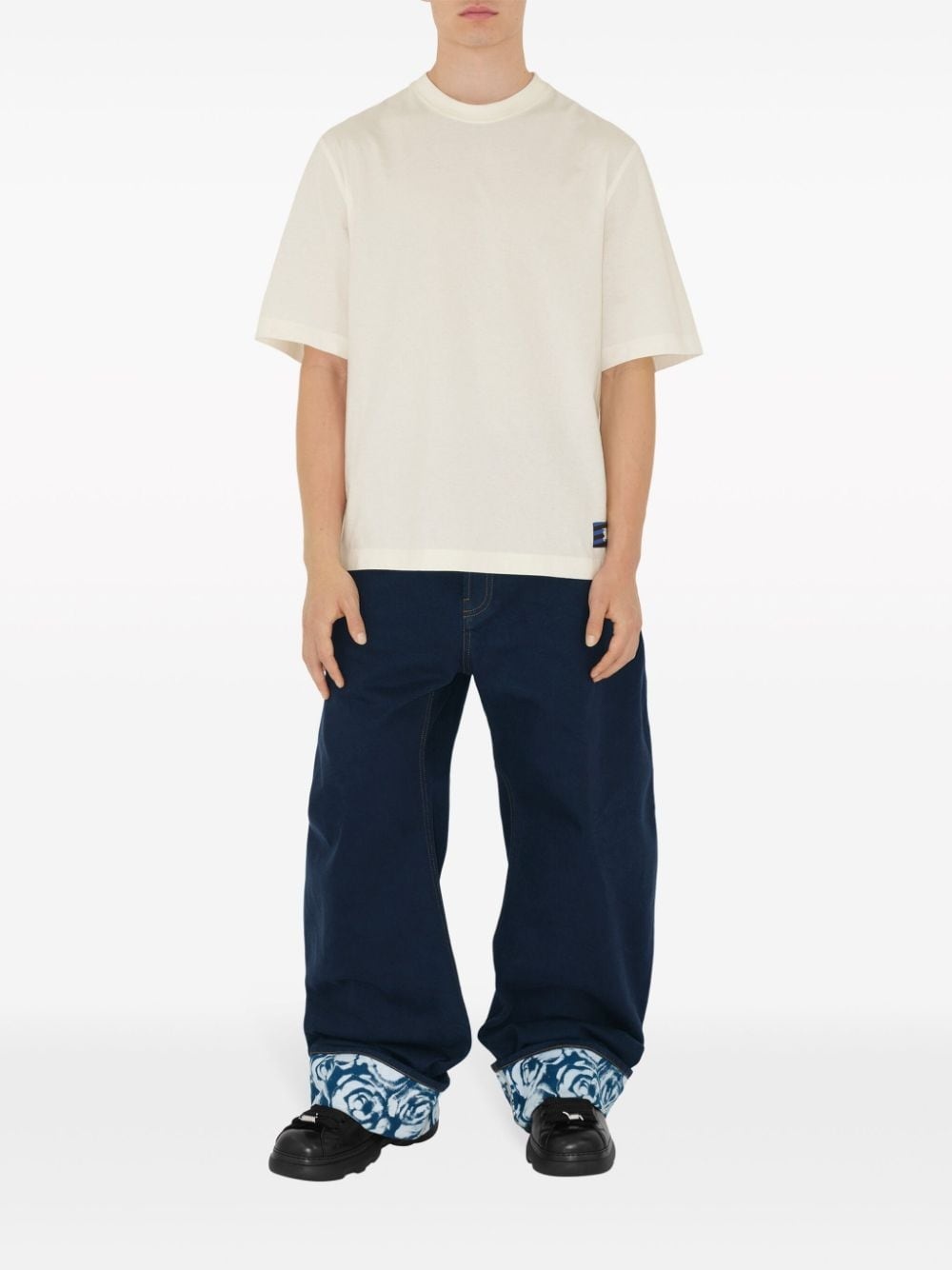 EKD logo-patch cotton T-shirt - 2