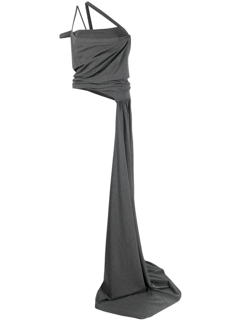 asymmetric-neckline sash top 1