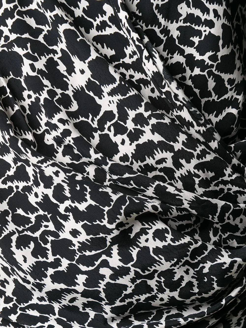 leopard-print wrap blouse - 5