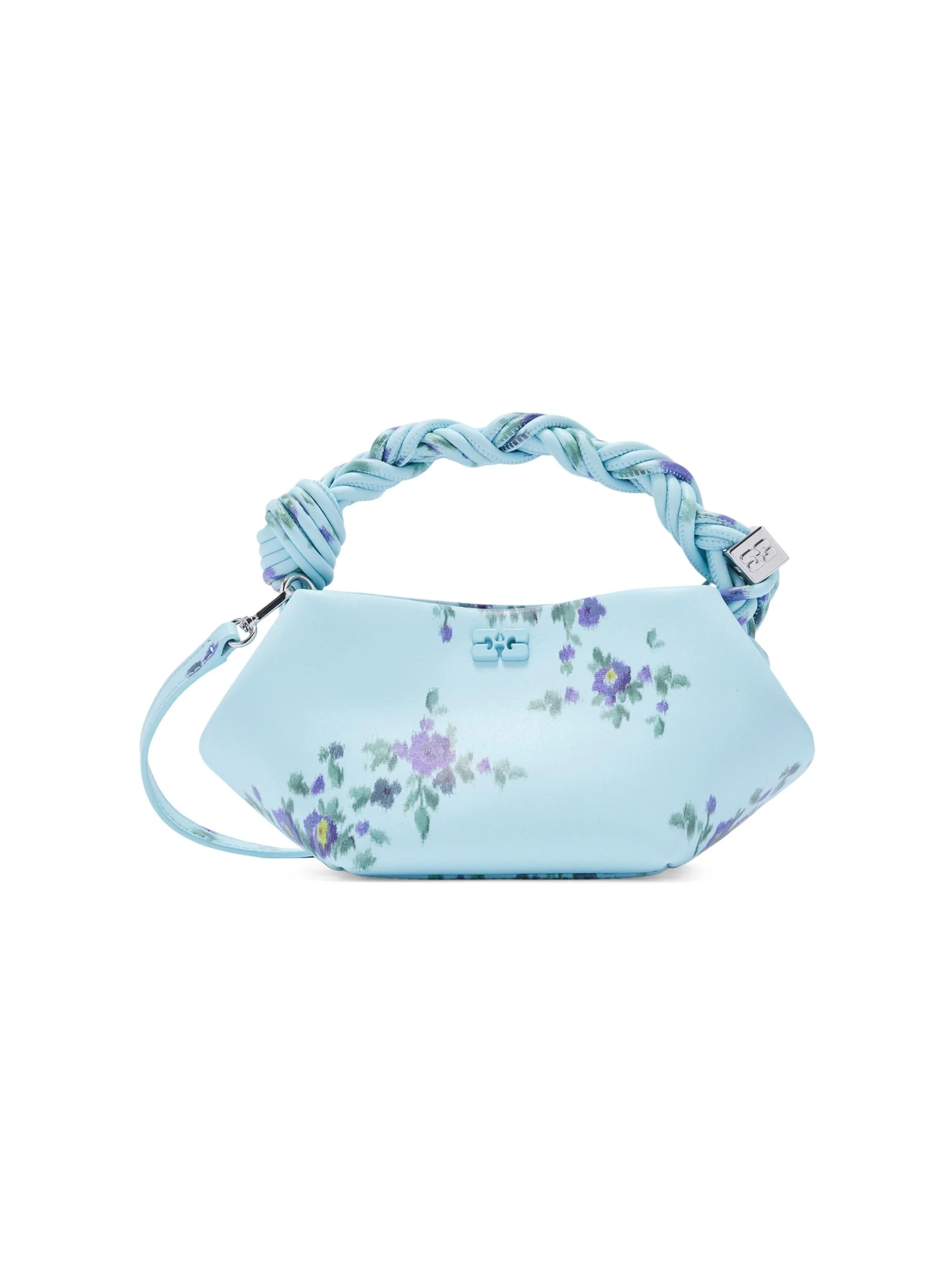 Women's Bou Printed Mini Taffeta Crossbody Bag - Iced Aqua - 1