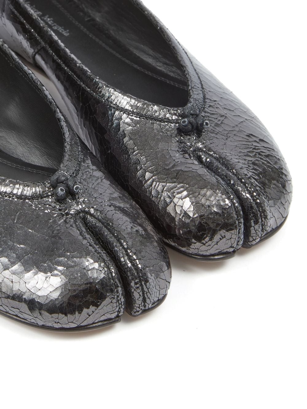 Tabi leather ballerina shoes - 5