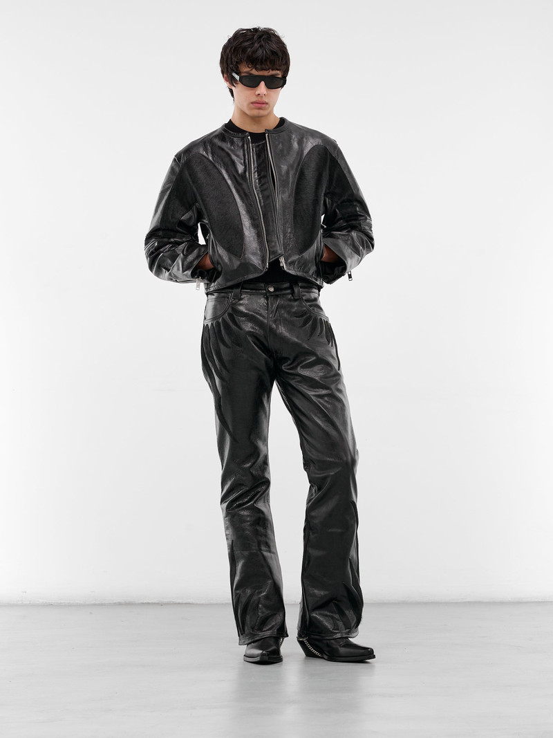 EARTHLING VIP Black Fang Leather Jacket outlook