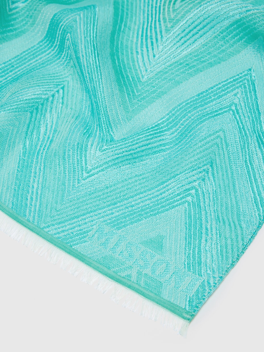 Cotton blend chevron stole - 2