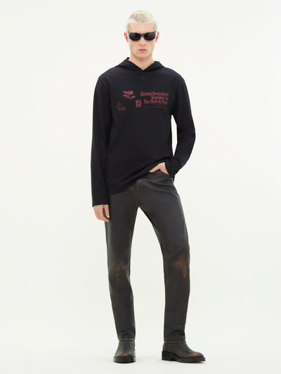 courrèges PRINTED HOODIE T-SHIRT outlook
