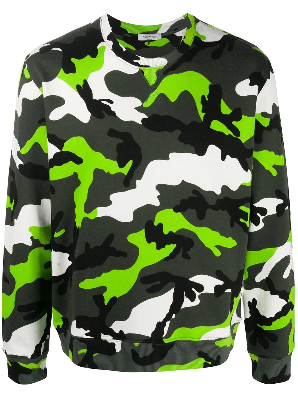 camouflage print sweatshirt - 1