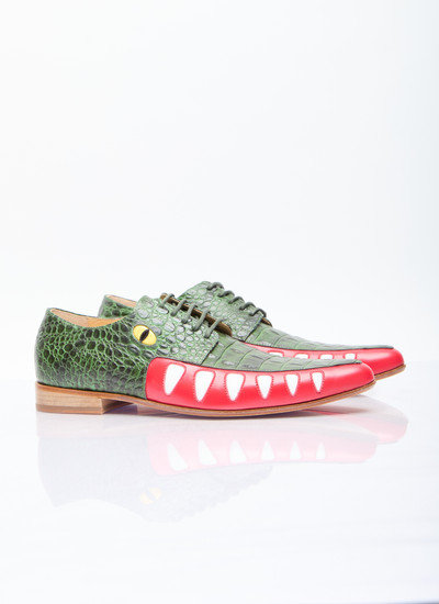 Walter Van Beirendonck Crocodile Lace-Up Shoes outlook