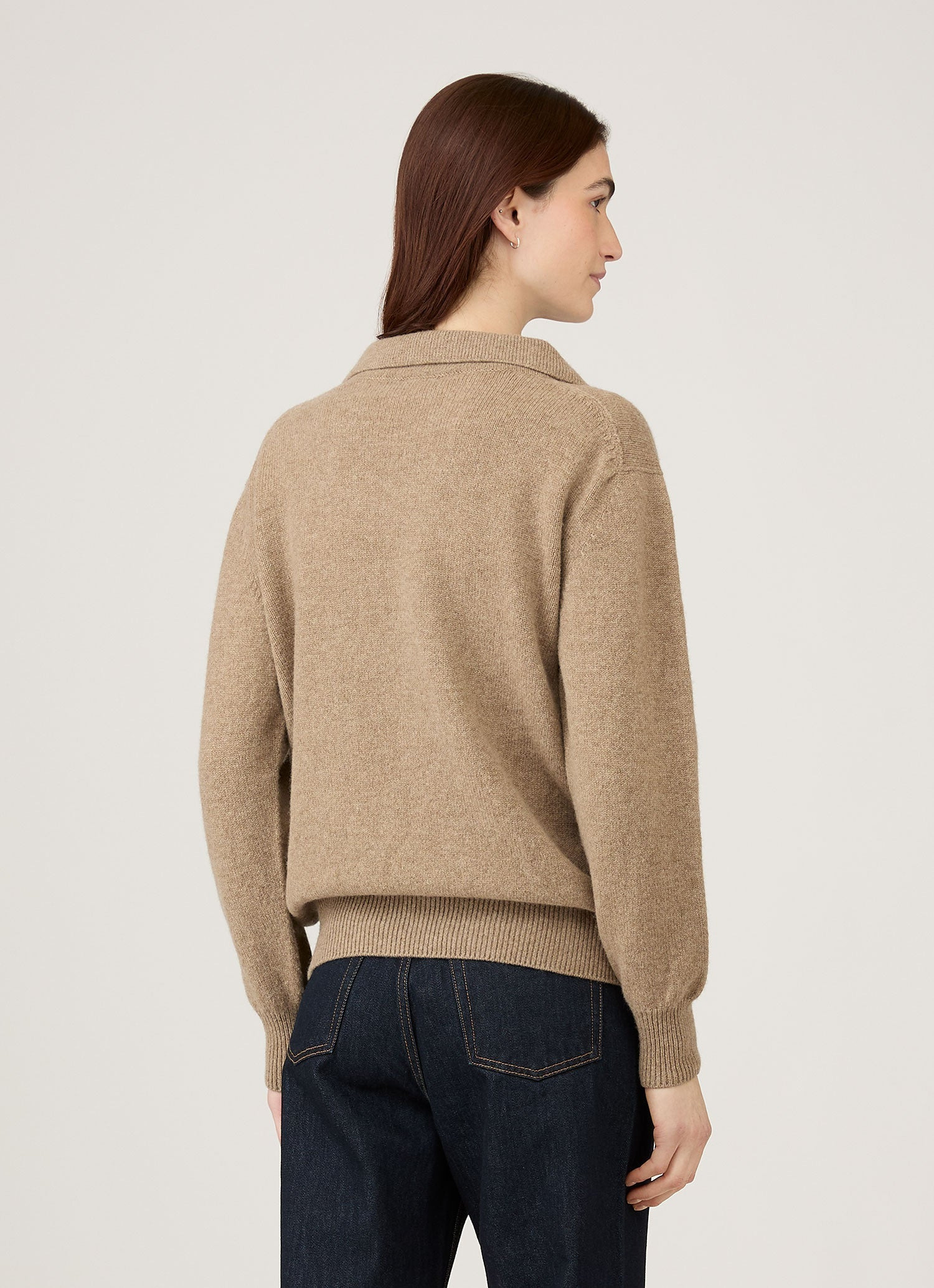 Lambswool Polo Neck Jumper - 3