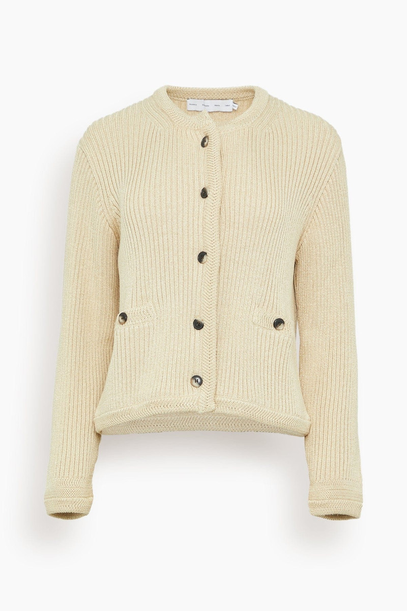 Wilson Knit Jacket in Light Wheat 1