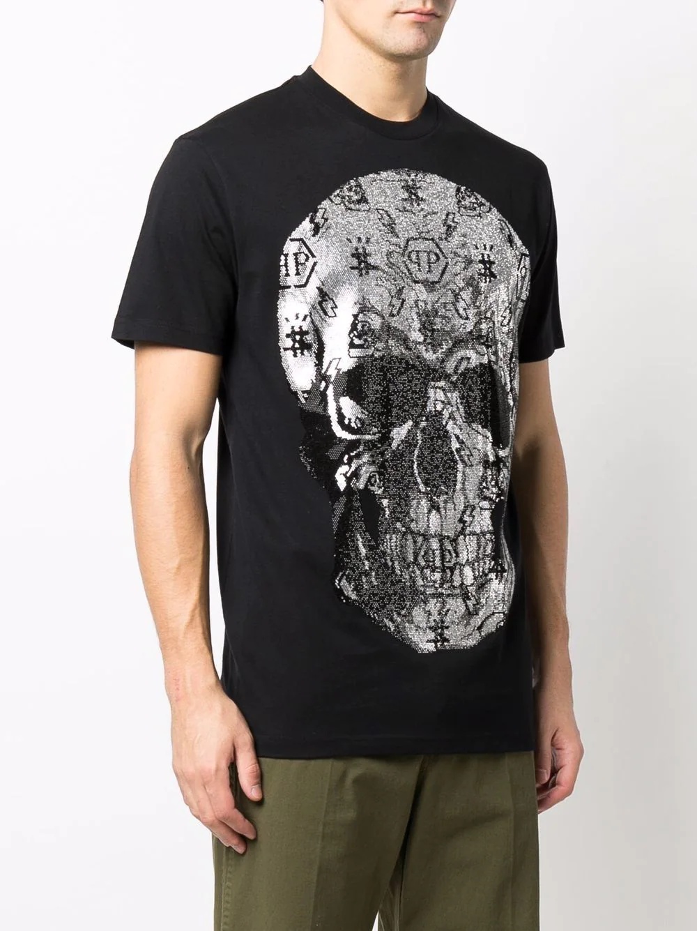 skull-print short-sleeved T-shirt - 4