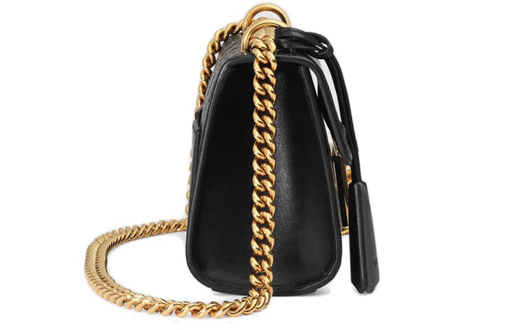 (WMNS) Gucci Padlock Signature Bag 'Black Gold' 409487-CWC1G-1000 - 4