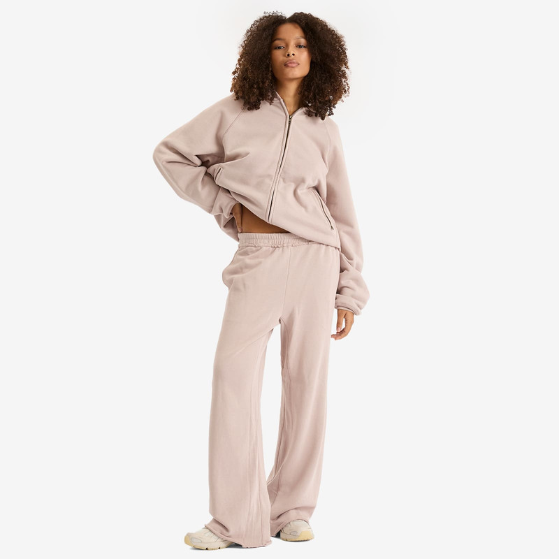 SKIMS SKIMS Deconstructed French Terry Wide Leg Pant outlook