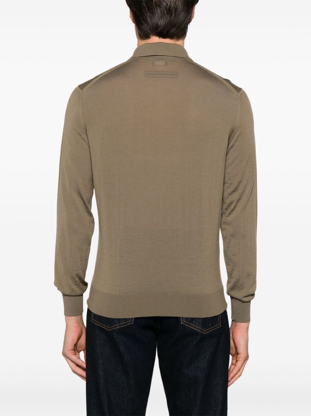 wool polo shirt - 3