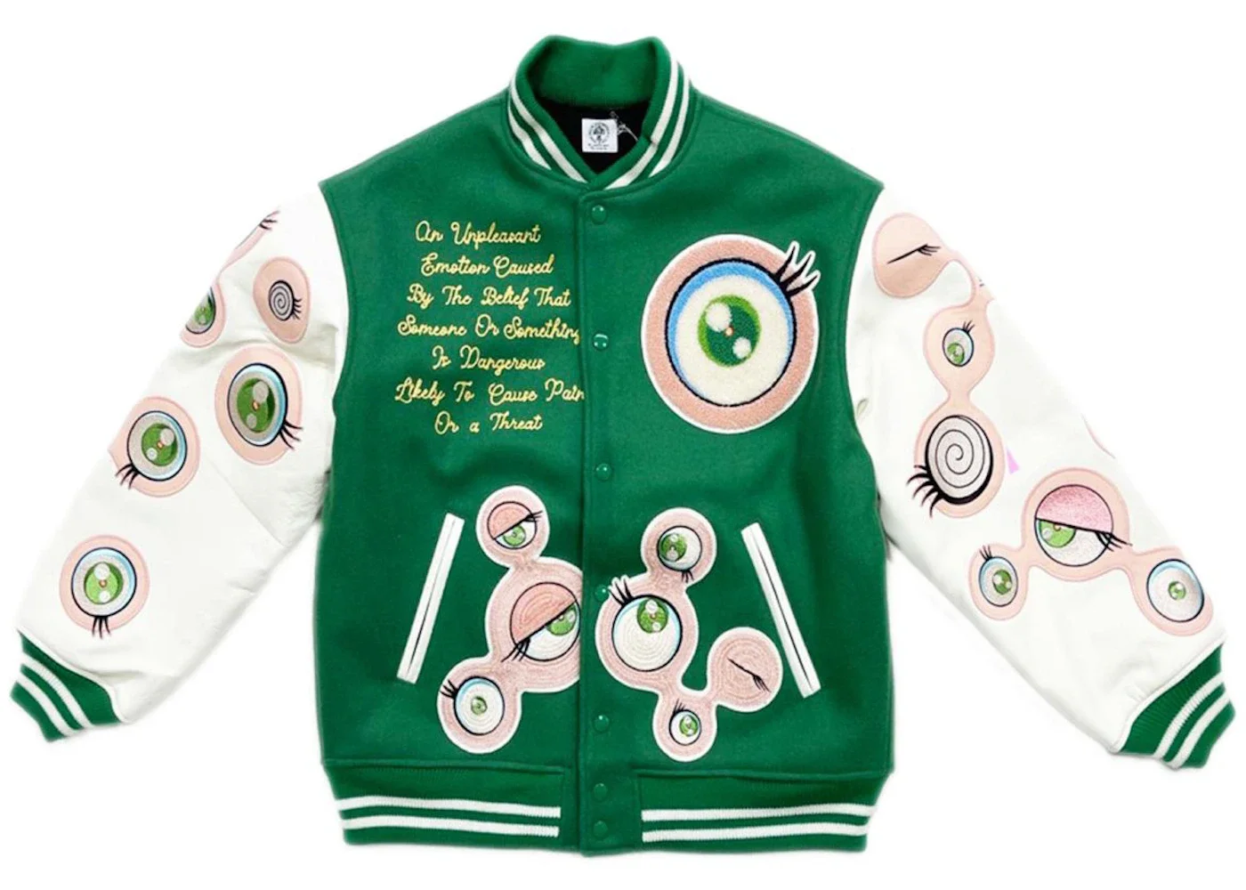 Saint Mxxxxxx x Takashi Murakami Stadium Jacket Green - 1