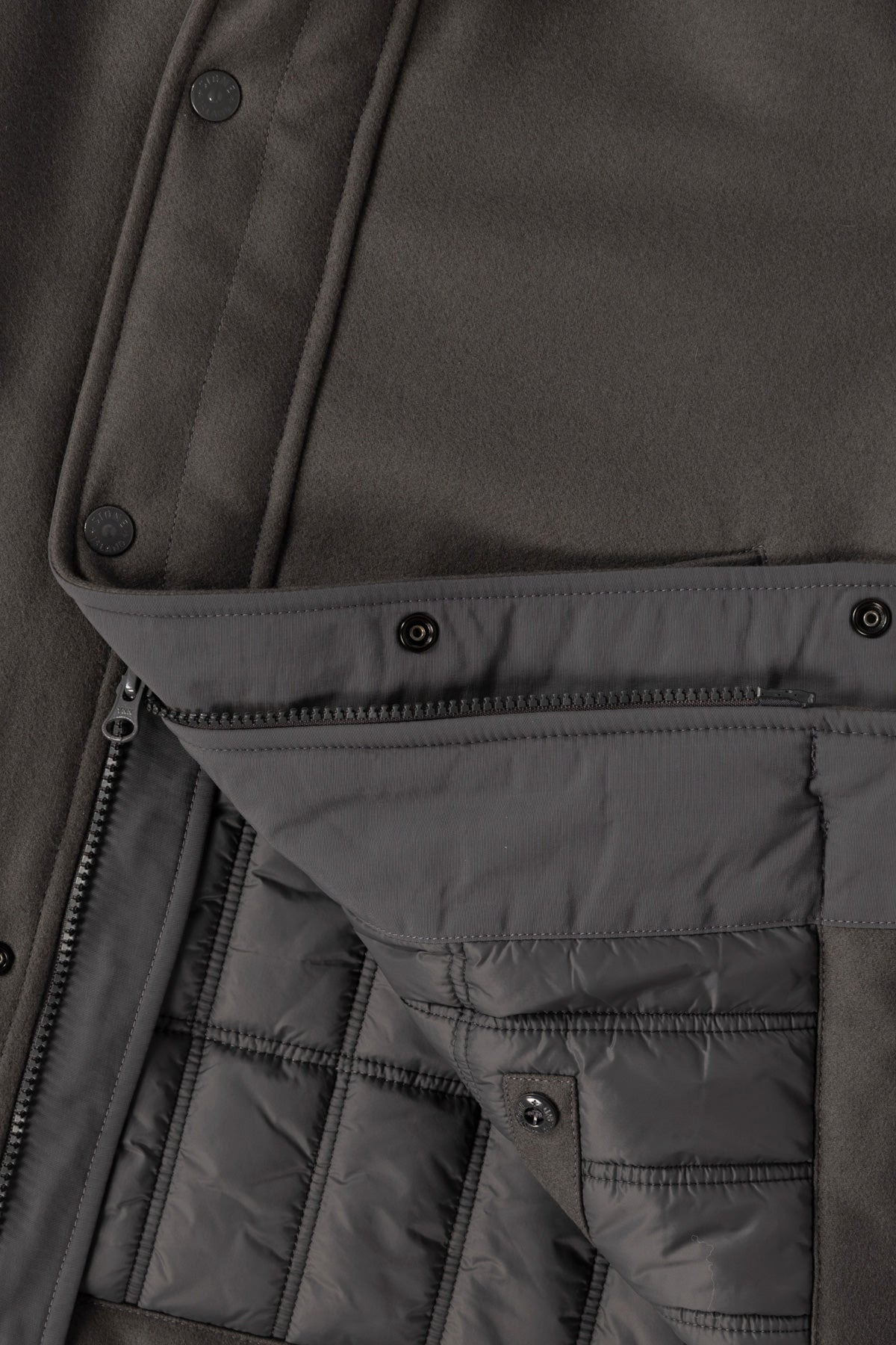 Wool Nylon Flannel Ghost Jacket - Grey - 3