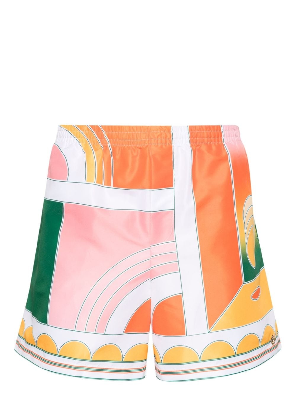 abstract-print swim shorts - 1