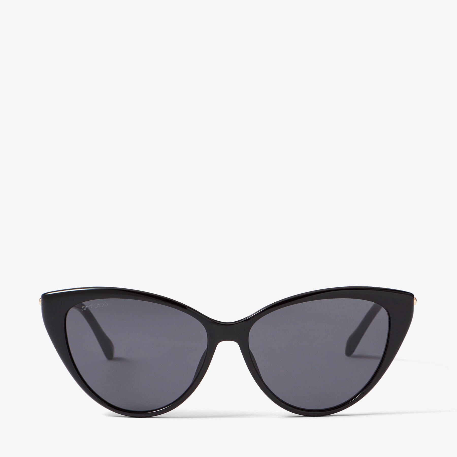 Val
Black Cat-Eye Sunglasses with Glitter - 1