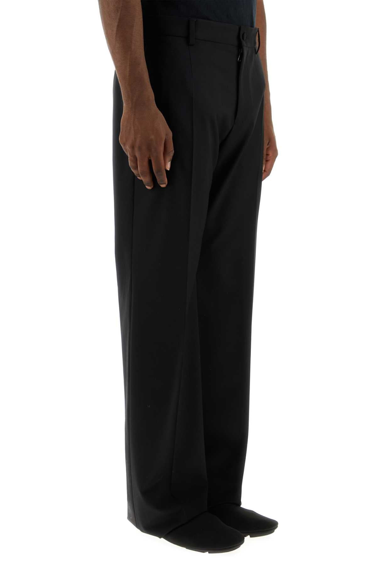 Dolce & Gabbana Men Black Stretch Wool Pant - 3