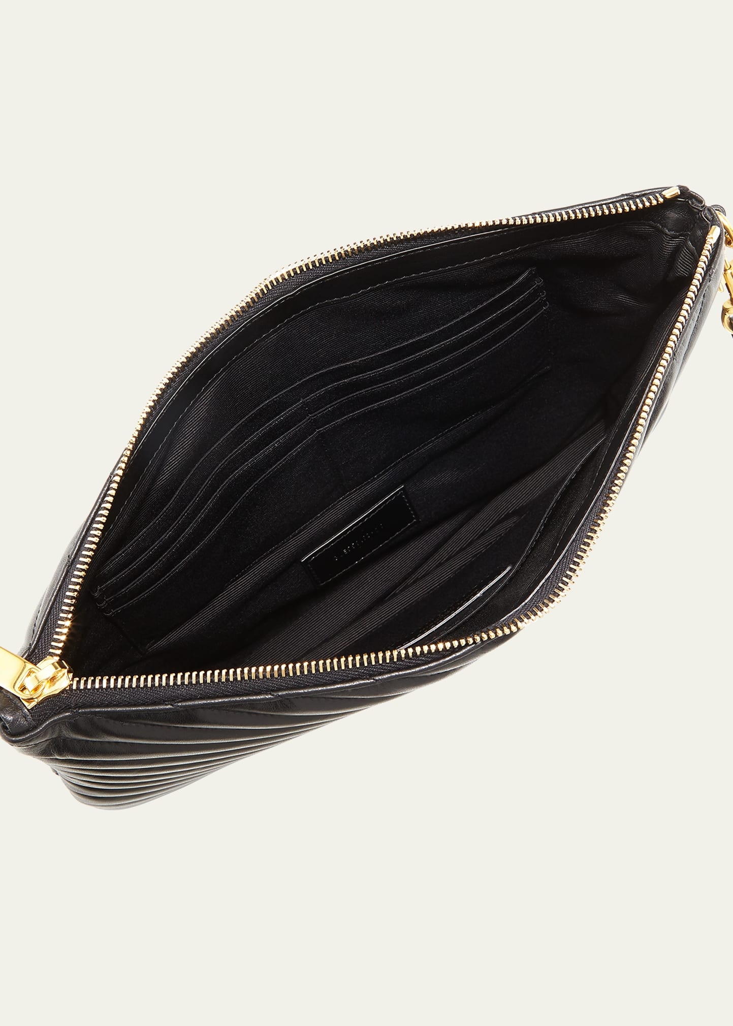 YSL Monogram Medium Pouch in Smooth Leather - 4