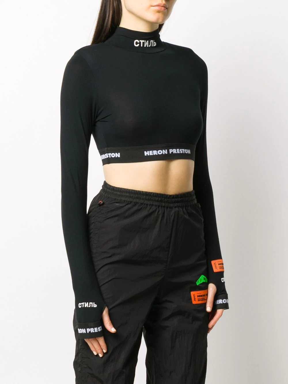 CTNMB long-sleeved crop top - 3