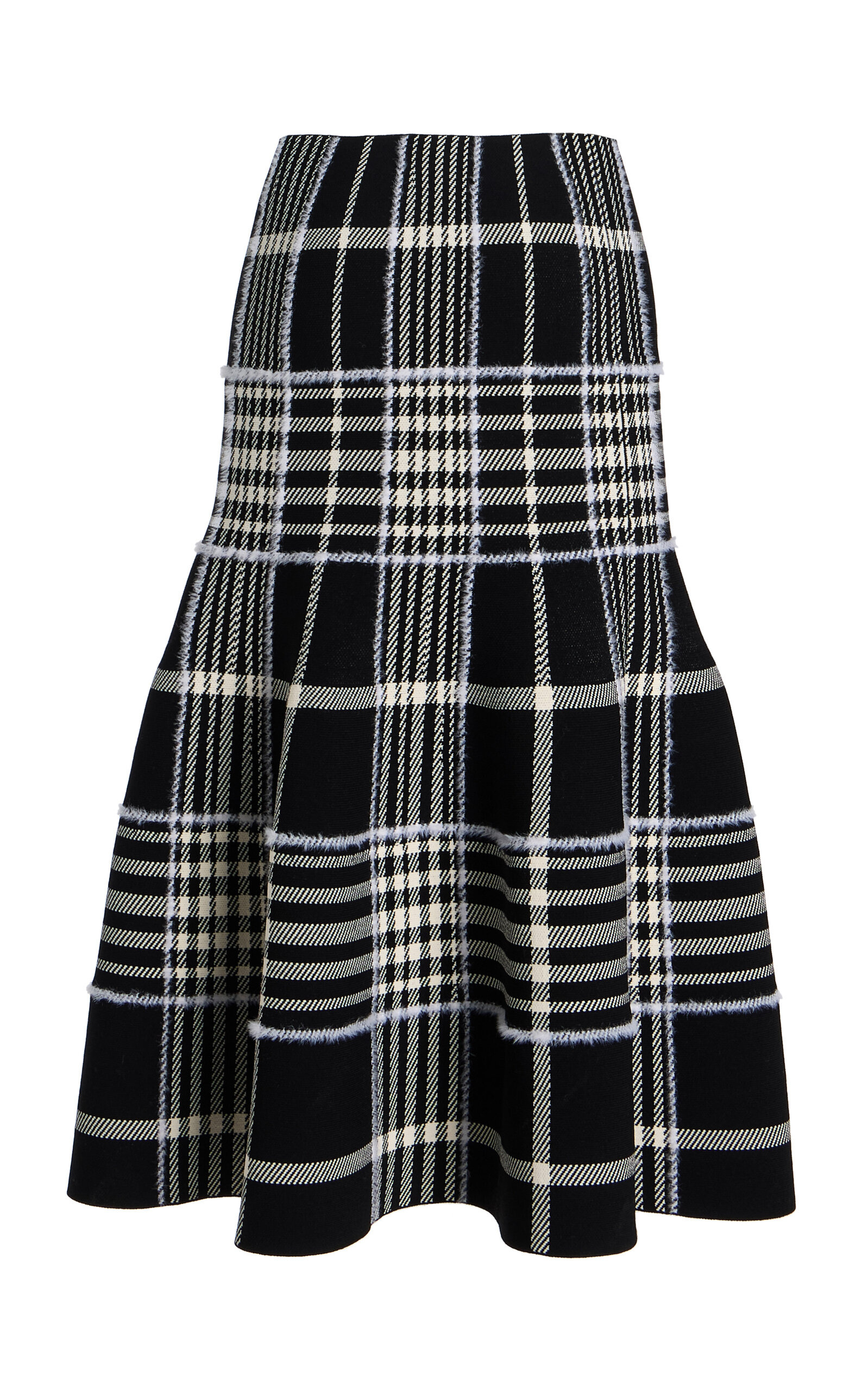 The Rory Plaid-Jacquard Midi Skirt black - 5