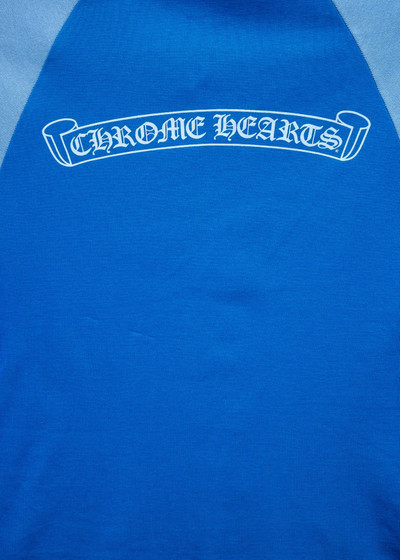 Chrome Hearts Chrome Hearts CH Two Tone Blue Womens Scroll Baseball Tee outlook