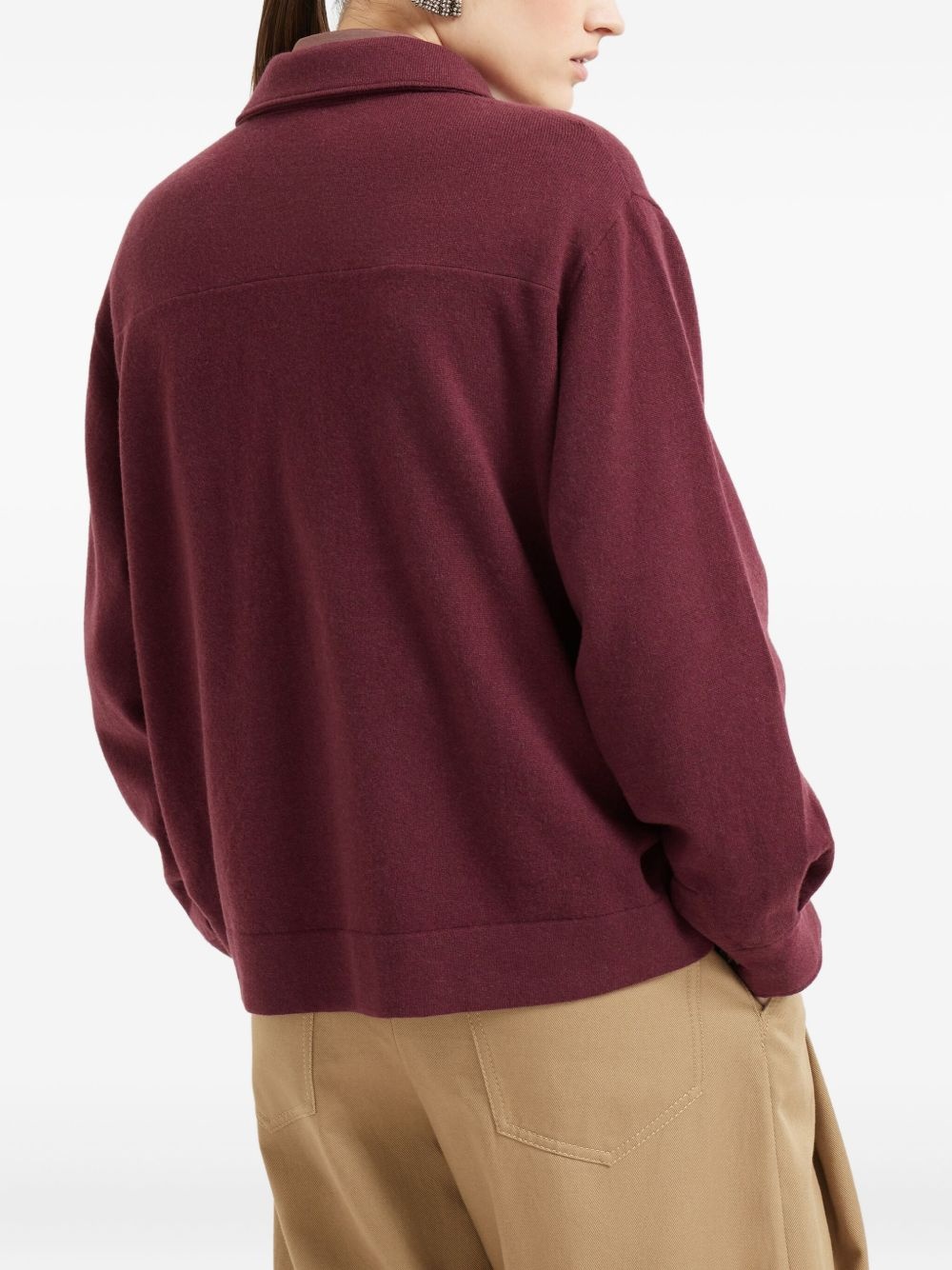 buttoned flap-pocket cardigan - 5