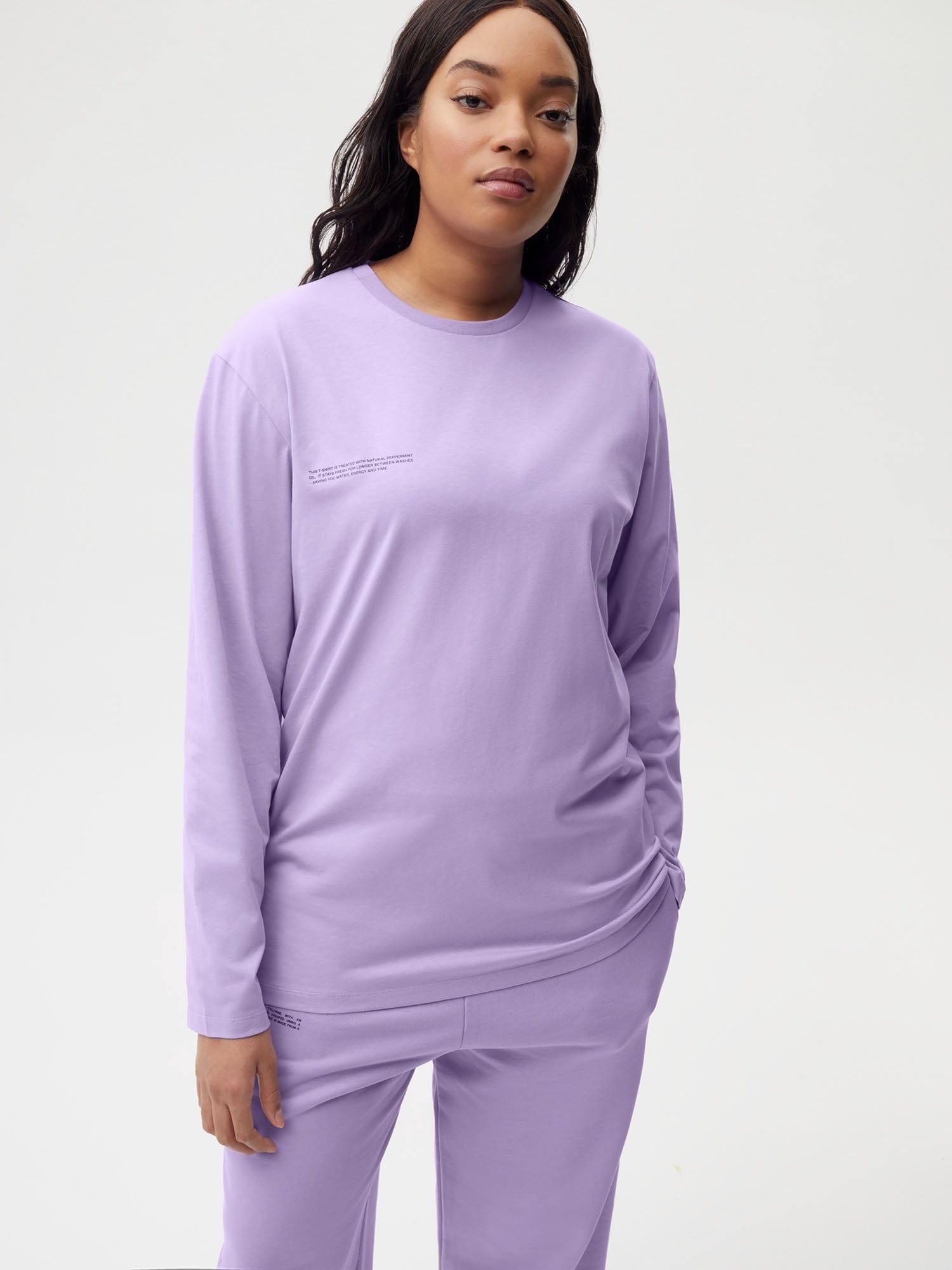Womens 365 Midweight Long Sleeve T-shirt - Orchid Purple - 4