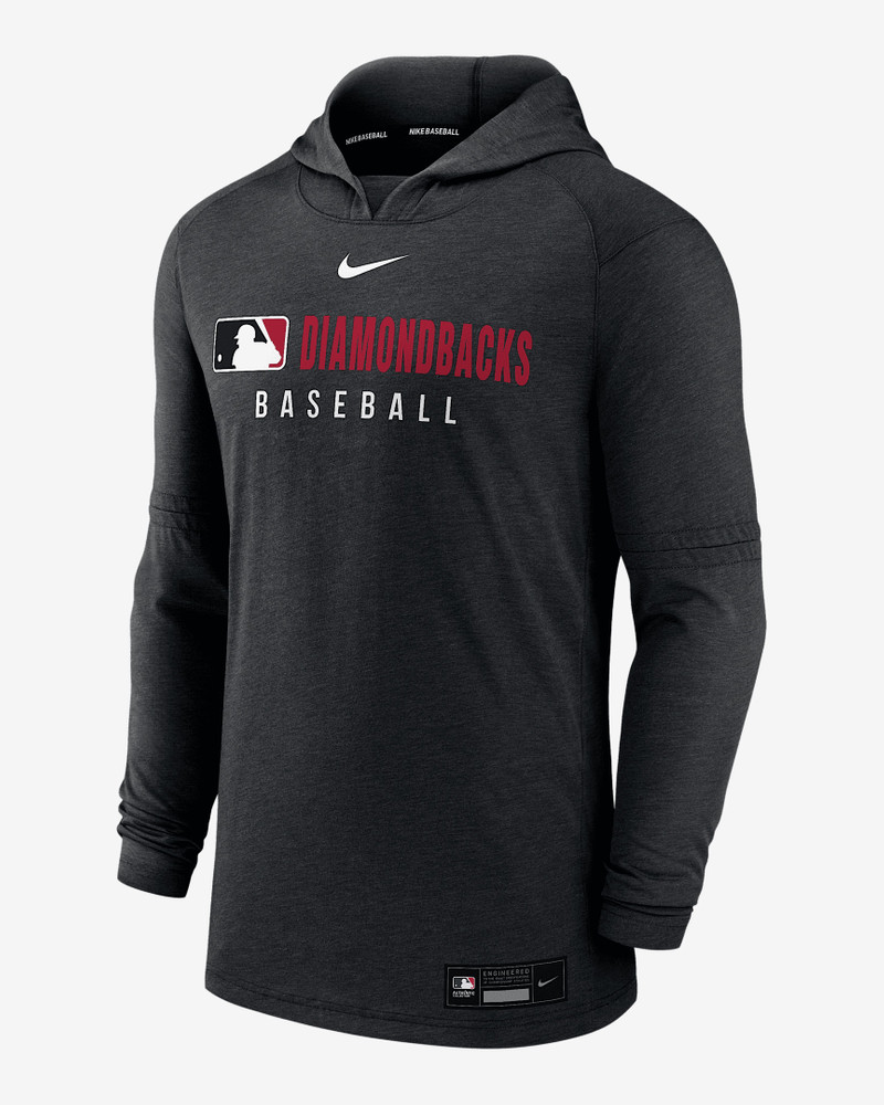 Arizona Diamondbacks Authentic Collection Men's Nike Dri-FIT MLB Pullover Hoodie 1