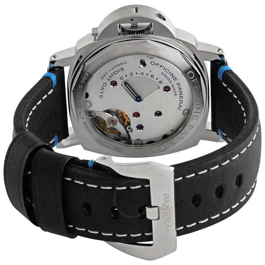 Panerai Luminor Left-Handed Hand Wind Black Dial Men's Watch PAM00796 - 3