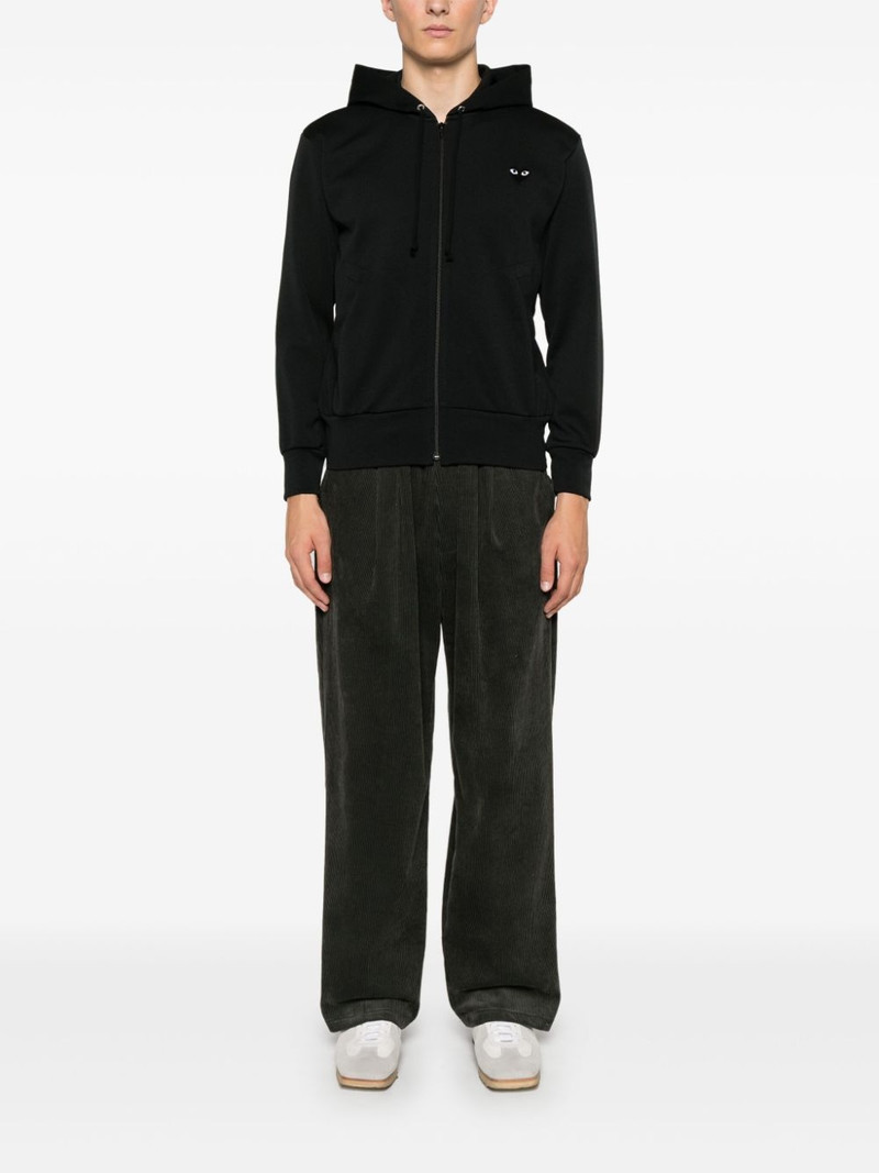 Comme des Garçons PLAY heart-patch zipped hoodie outlook