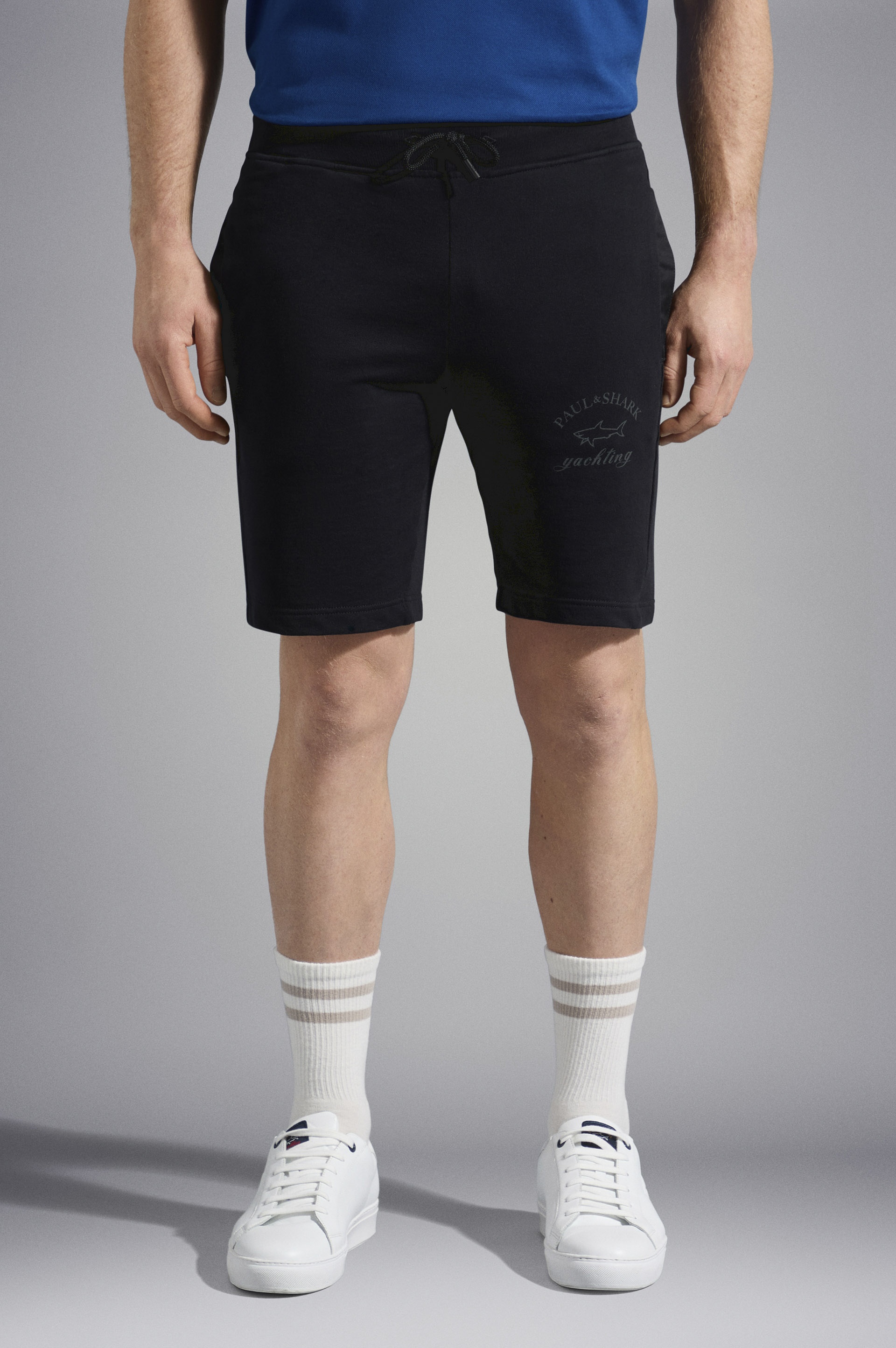 COTTON BERMUDA WITH ICONIC BADGE - 6