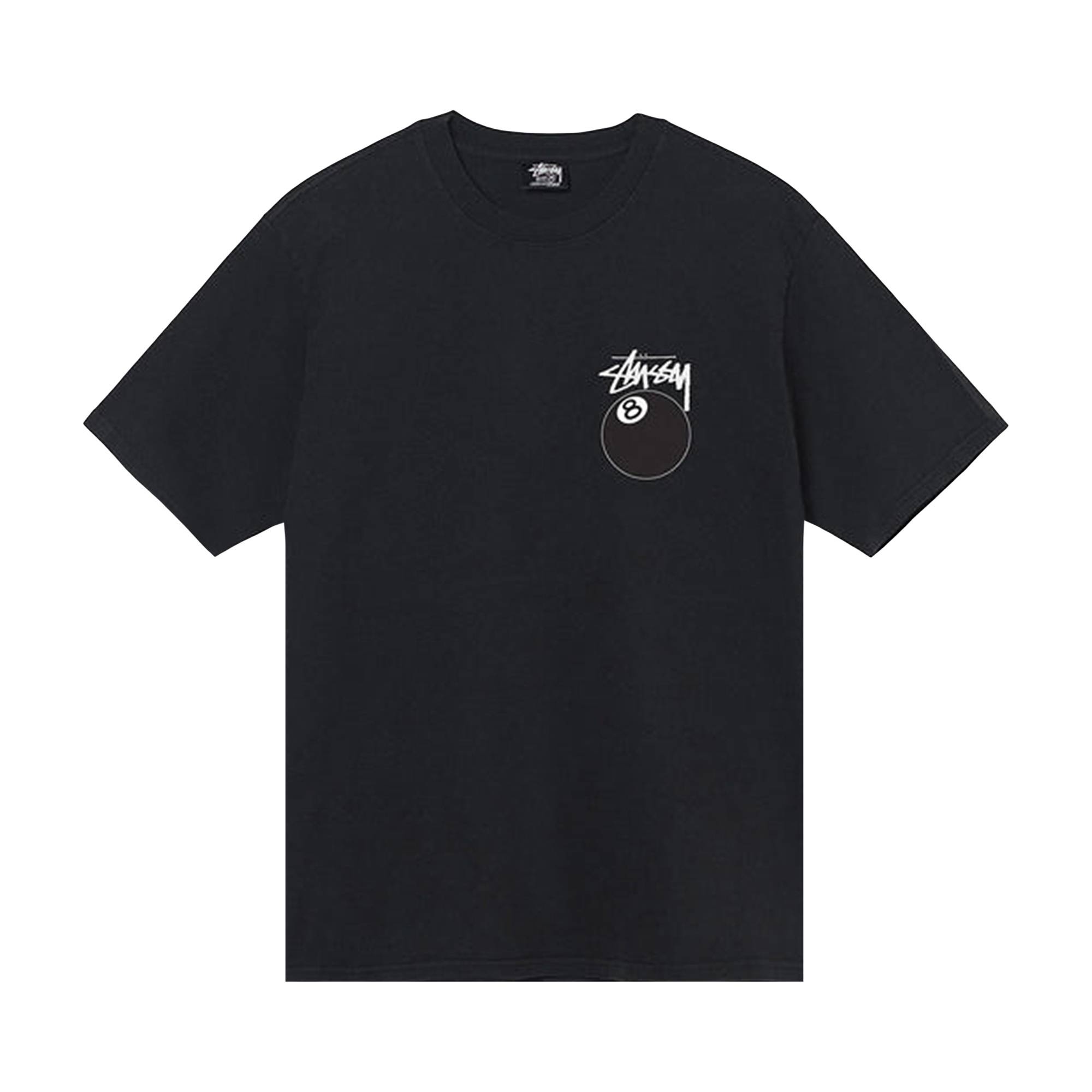 Stussy 8 Ball Pigment Dyed Tee 'Black' - 1