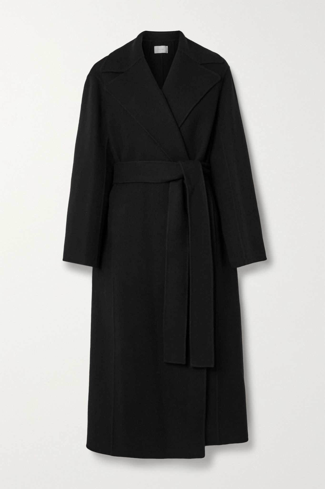 Malika belted wool-blend felt coat - 1