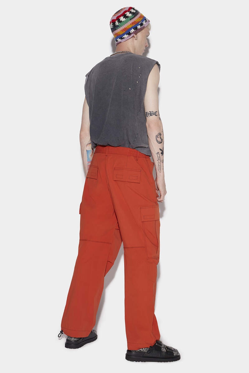 CONTRAST STITCH TROUSERS - 2