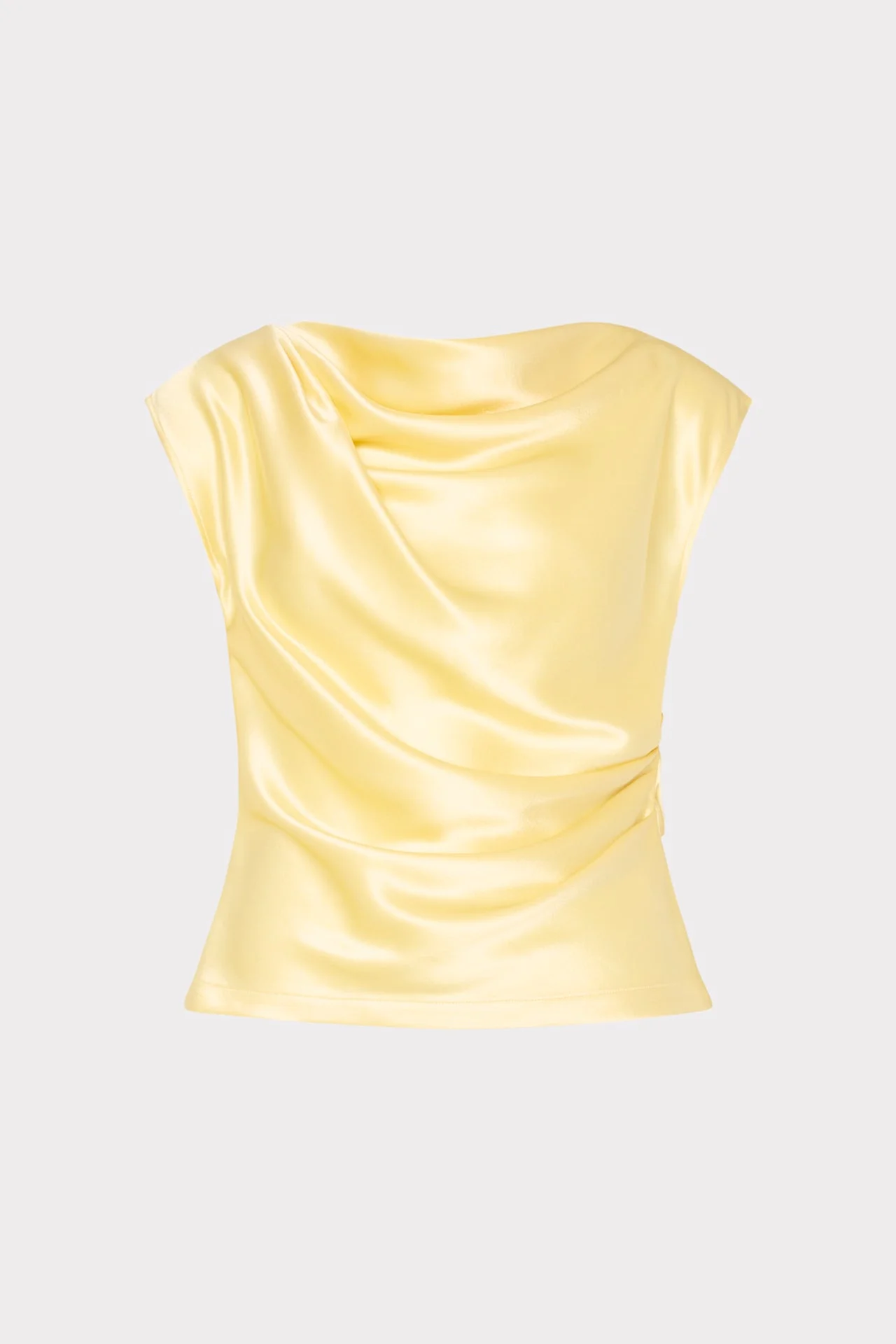 Kari Hammered Satin Top - 1