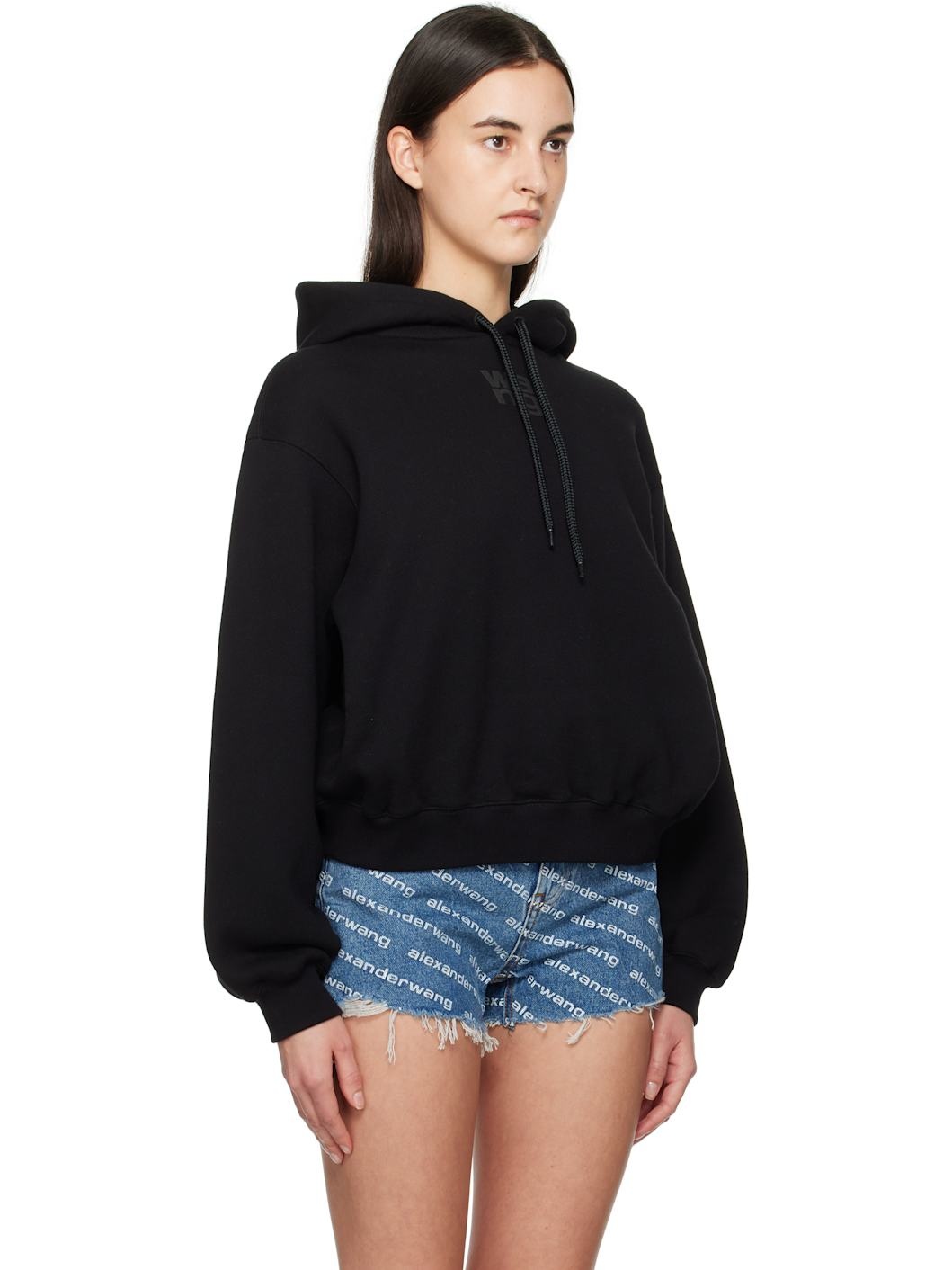 Black Puff Logo Hoodie - 2