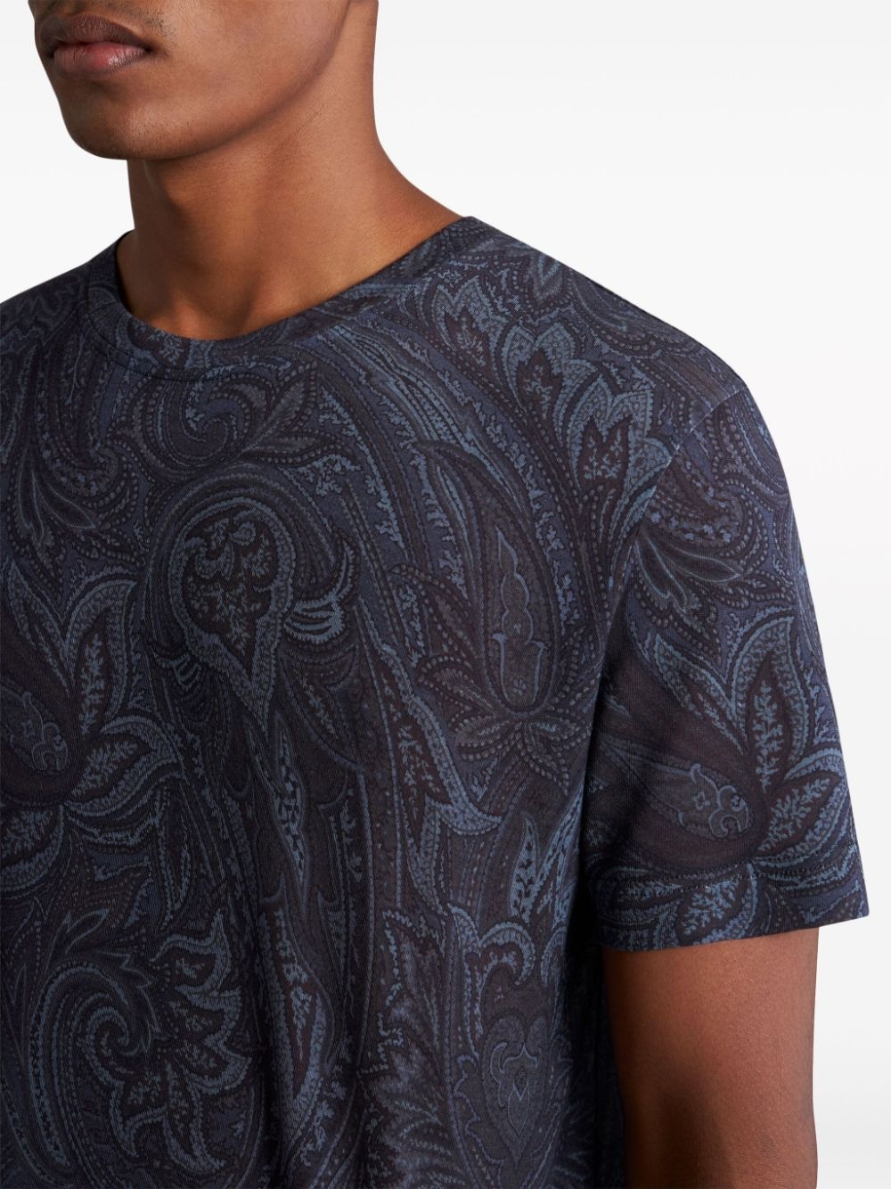 paisley-print short-sleeve T-shirt - 4