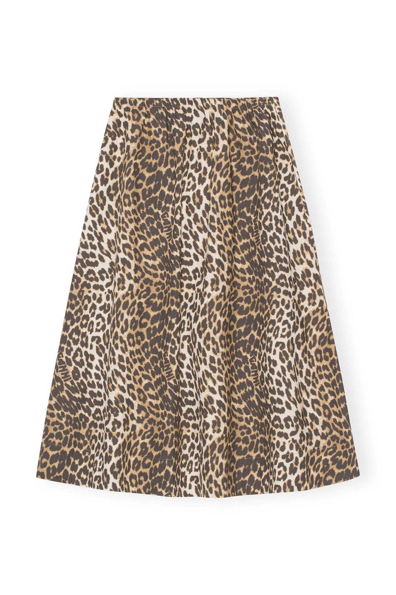 LEOPARD PRINTED ELASTICATED MAXI SKIRT - 9