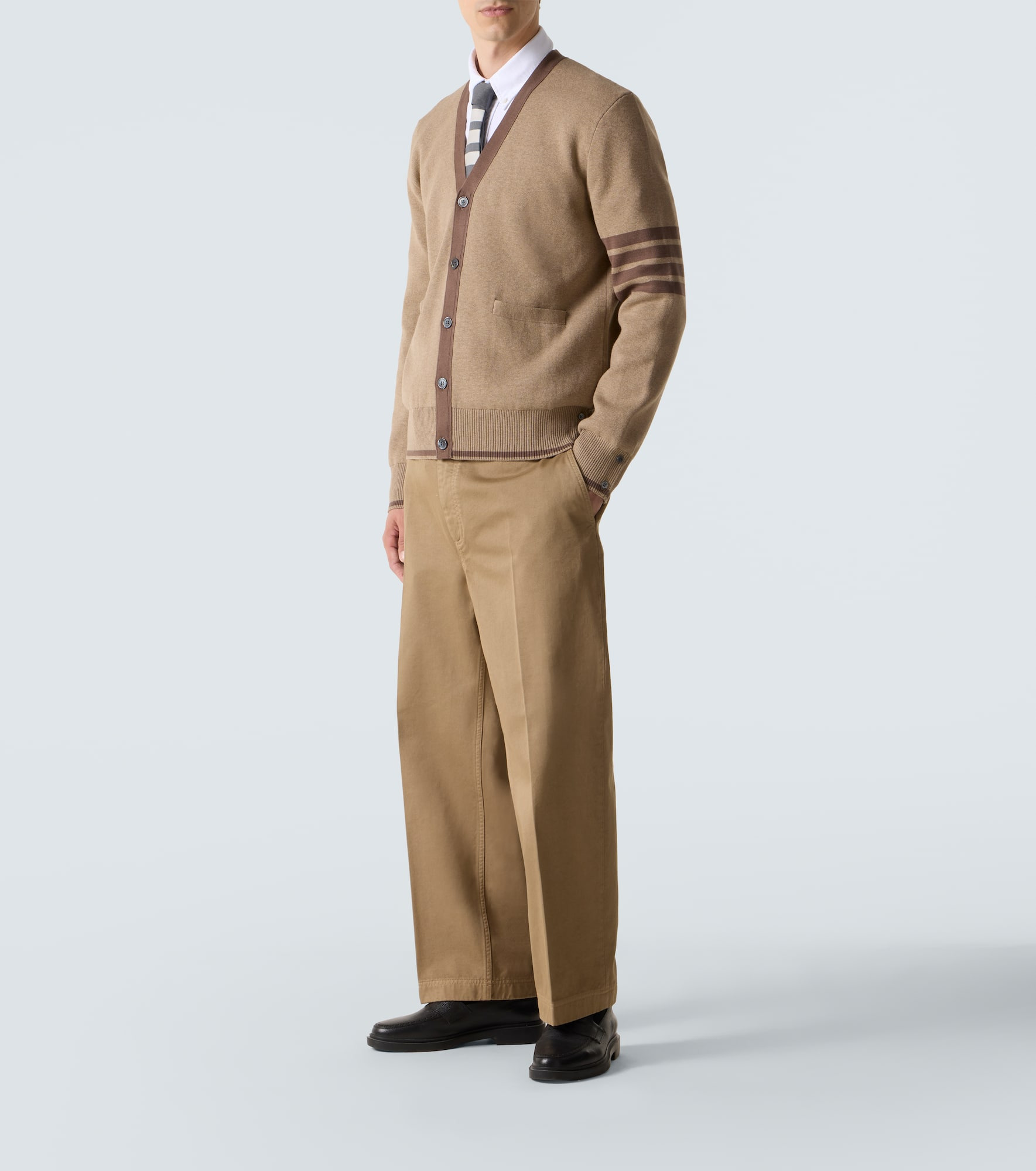 4-Bar cotton cardigan - 2