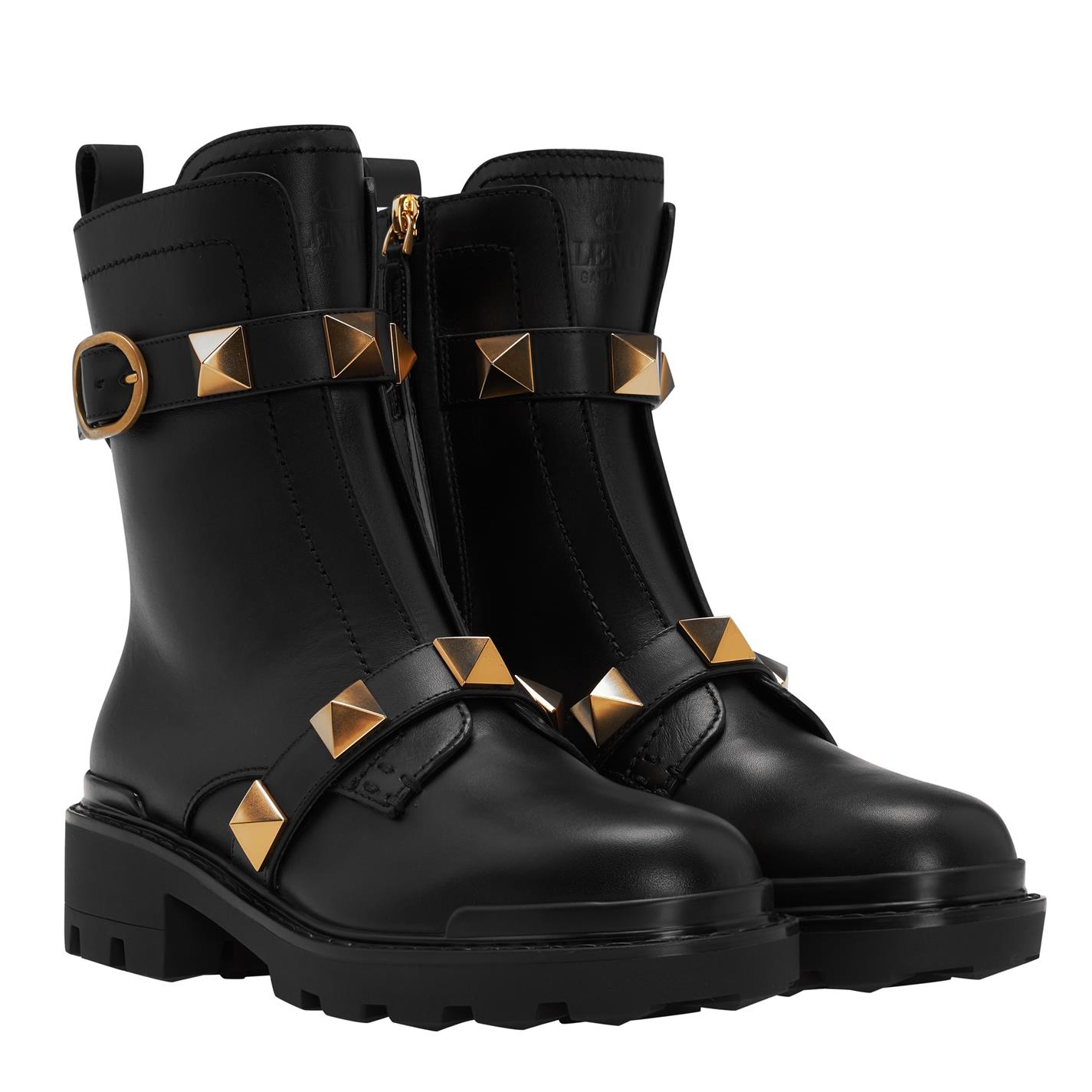 ROMAN STUD COMBAT BOOTS - 4