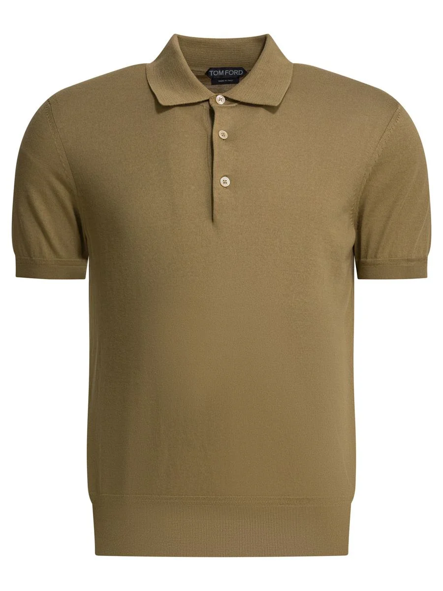 Tom Ford Cotton Knit Polo Shirt - 1