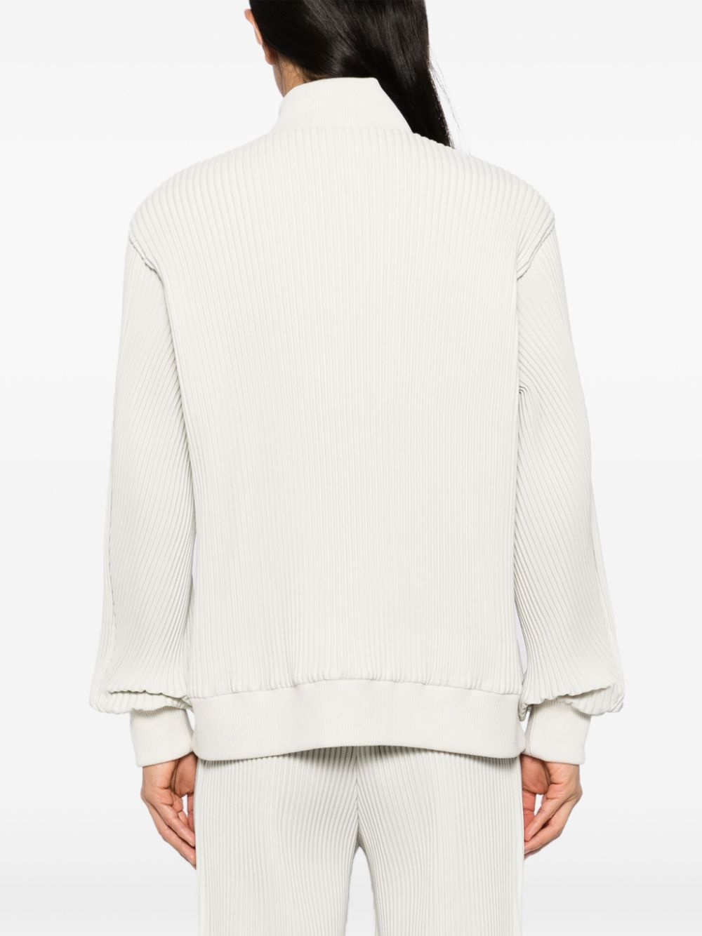 pleated bomber jacket - 4