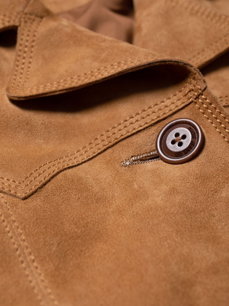 Ilse Suede Coat Tobacco 9