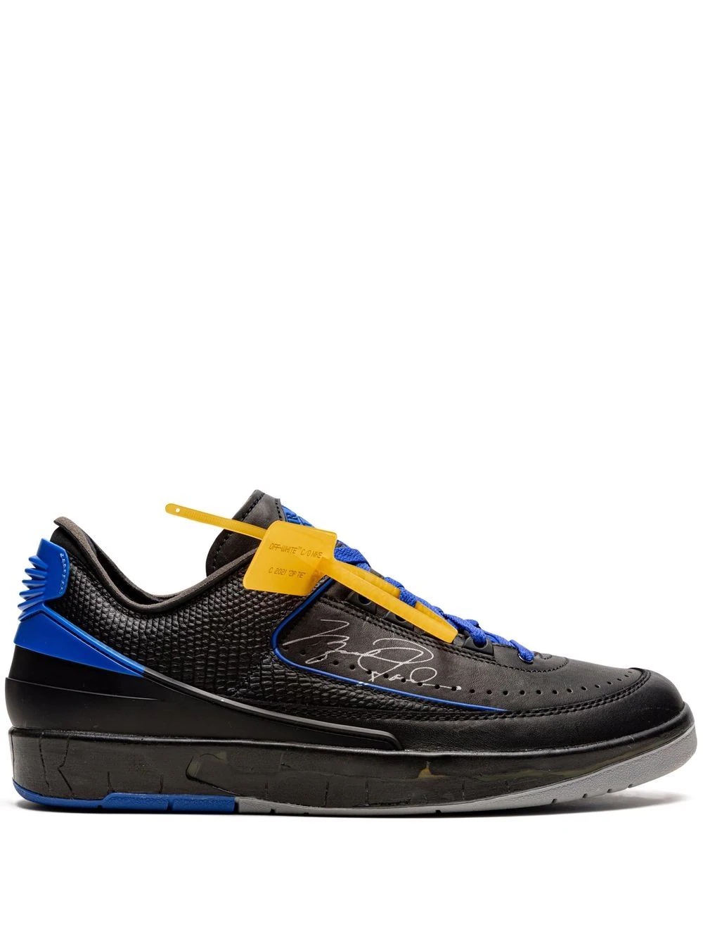 x Off-White Air Jordan 2 Retro Low OG SP "Black/Blue" sneakers - 1