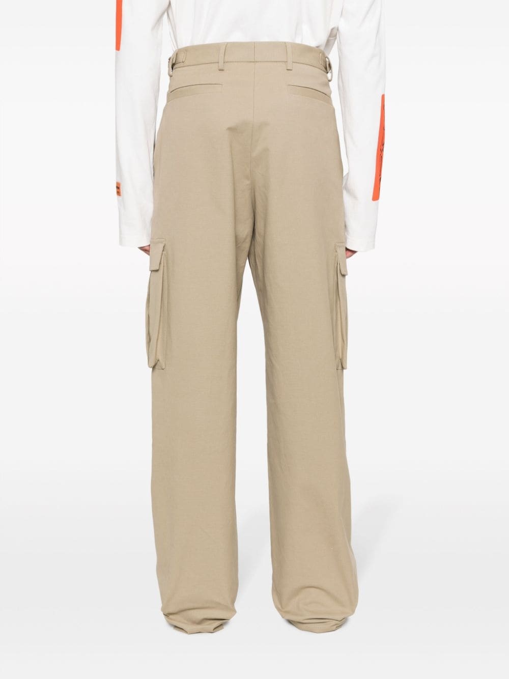 wide-leg cargo trousers - 4