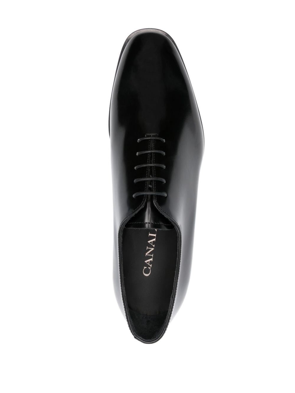 almond-toe leather oxford shoes - 4