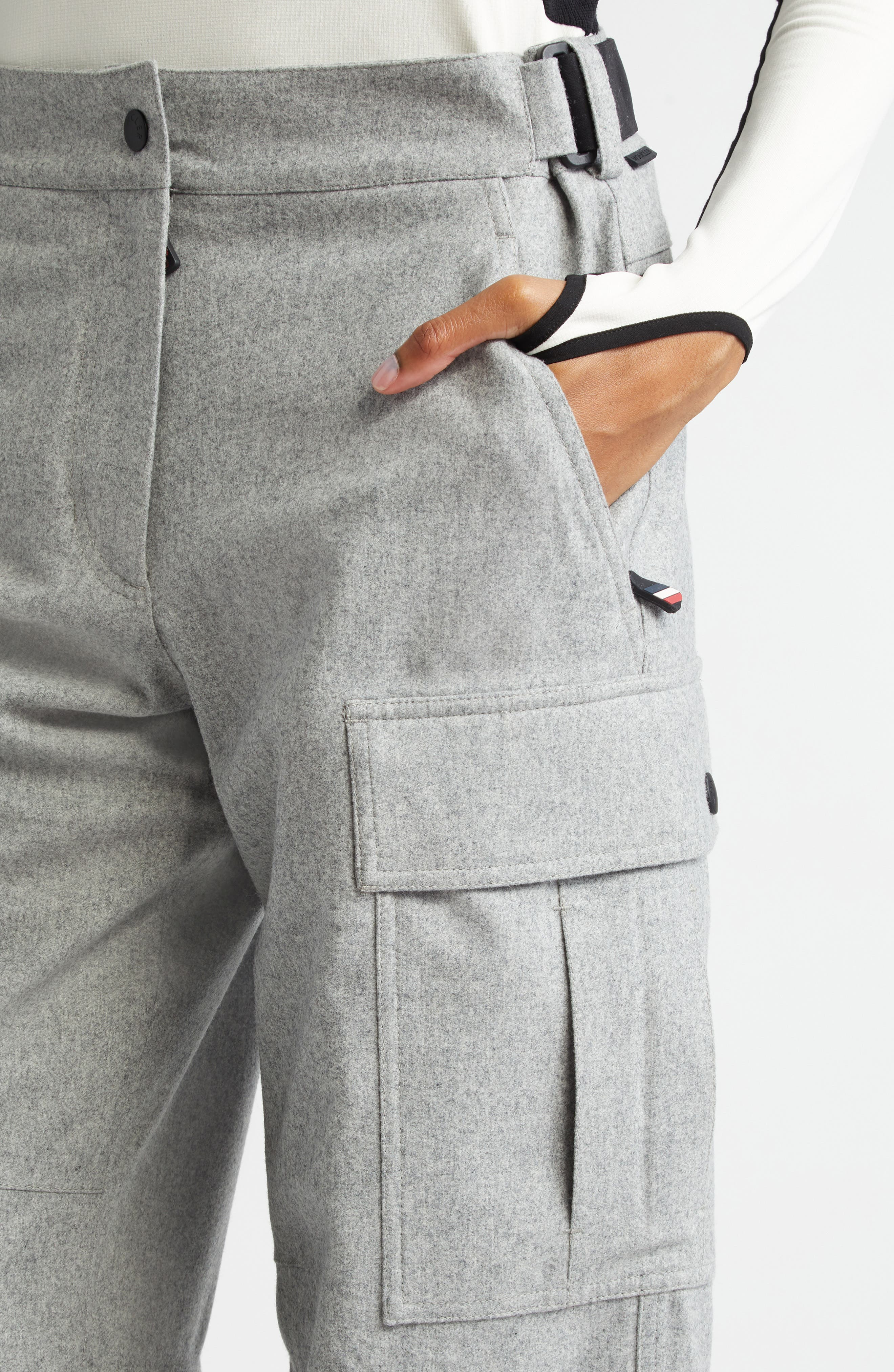 Moncler Grenoble Cargo Ski Trousers in Grey at Nordstrom - 5